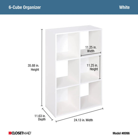 Six Cube Storage Organizer Bookshelf Dope Cube Shelves Set For Home Office Or Bedroom Versatile Stackable Unit Easy Assembly