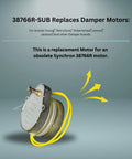 24V Right Rotation Damper Motor Replacement For 38766R Sub, 2 Wire Spring Return, durable and easy to install motor