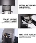 Boss Level Pro Cordless Electric Coffee Tamper Boasts Crisp Digital Display And Slick 58 Mm Auto Press for height adjustment and cleaning function.