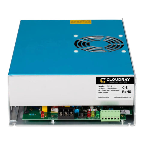 150W CO2 Laser Power Supply 110V PSU DY20 for RECI Z6 Z8 W6 W8 S6 S8 showing front panel and internal components