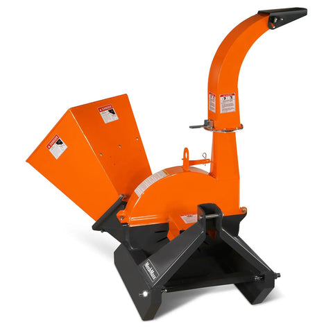4 Inch PTO Powered 3 Point Wood Chipper Shredder Mulcher Attachment For Tractors Up To 45HP With PTO Shaft Included Model BX42S Heavy Duty