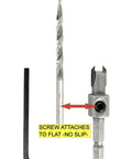 Eleven Sixty Fourth Inch Tungsten Carbide Tipped Countersink Drill Bit For Wood With Wide Flute And Hex Shank Side View
