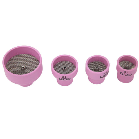 Ceramic Welding Cup Set With No 12 No 14 No 16 No 24 Cups 0.1 Inch Thick Alumina Gas Lens Kit Includes Chuck Air Lens Spacer