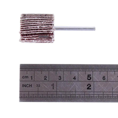 Top Tier 20 Pack Abrasive Flap Wheel Sanders With 80 Grit For Grinding And Polishing Wood, Metal, Plastic Surfaces Including Rust Removal Deburring Weld Cleaning And Paint Stripping Jobs - 3/8 inch flap wheel with aluminum oxide.