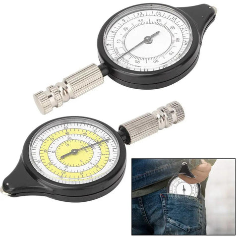 Handy Mini Map Measurer For Hiking And Travel, Old School Rolling Distance Tool With A Metal Wheel fits in pocket, compact size