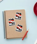 3 Piece Scuba Diving Sticker Set Dope With Funny Diver Nautical Decals Die Cut Waterproof for laptops, journals.