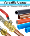 Flexible Water Heater Connector Kit With 24 Inch Stainless Steel Braided Hose And Integrated Three Quarter Inch Ball Valve FIP