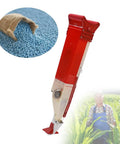 Hand Held Fertilizer Applicator And Seed Planter For Corn Peanuts And Beans Adjustable Manual Garden Tool With Single Tube Seeder