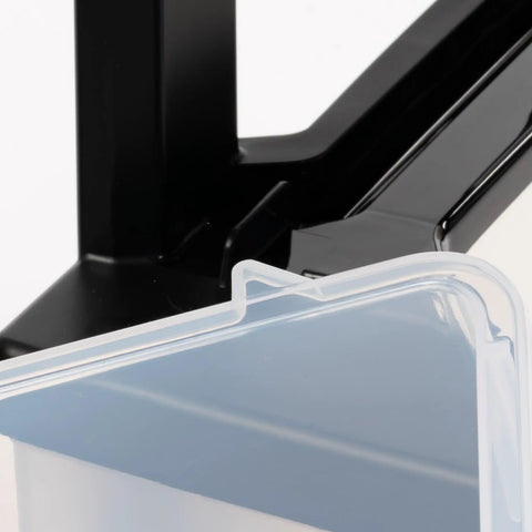 No Sweat Three Drawer Slim Storage Bin Pair For Dorm Or Home Office Tight Squeeze Space Saver With Clear Drawers And Matte Black Frame Usa Built Grab This Game Changing Stacker