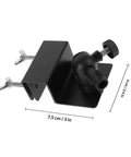 Aluminum Solar Panel Mounting Bracket For Gutter Or Roof Mounting With Universal Compatibility, black, 7.5cm x 6cm, with secure screws