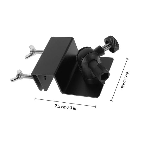 Aluminum Solar Panel Mounting Bracket For Gutter Or Roof Mounting With Universal Compatibility, black, 7.5cm x 6cm, with secure screws