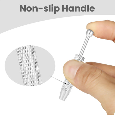Stainless Steel Ball Grabber Tool For Piercing Jewelry Change And Tiny Object Pickup With 4 Prongs For IC Chips And Electronic Components Pearl Grabber Silver