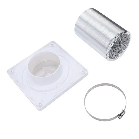 Get Your Washer And Dryer Setup Locked In Tight With This Awesome Estink 4 Inch Vent Kit. The Flex Aluminum Hose Is Super Chill And Comes With A Rotate Lock That Makes Installation A Breeze For Any Bathroom Or Laundry Room Fan Project Plus You Get A. 4 inch aluminum dryer vent kit with hose, wall flange, and clamp