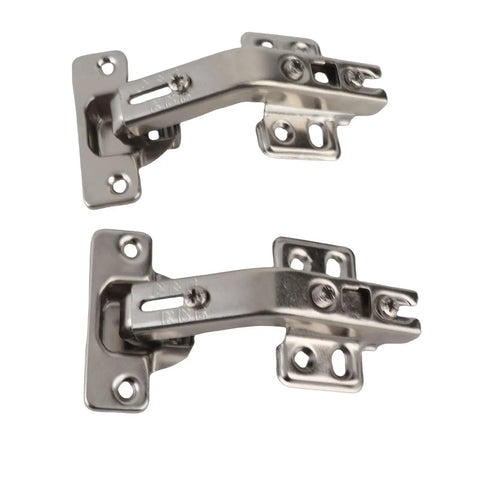 Soft Close Cabinet Hinges Set With Cold Rolled Steel 135 Degree Design For Corner And Folded Doors Quiet Close Three Way Adjustable