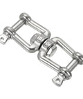 Double Shackle Swivel Hook M8 Working Load 475kg 1047lbs 304 Stainless Steel Jaw To Jaw Swivel Shackle Ring Connector