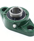 Ten Piece Set Heavy Duty Cast Iron Pillow Block Bearings 1 Inch Bore Two Bolt Flange Replacement For UCFL20516 Fits Farms Conveyors Garage Doors Manufacturing Systems Superior Vibration Resistance Long Last Performance For Workhorse Tasks.