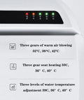 Top Shelf Smart Bidet Toilet Seat Featuring Instant Heated Cushion And Automatic Washing Functions Slick Remote Control control panel with temperature settings