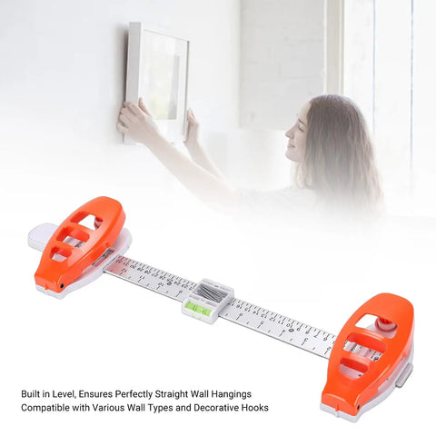 Picture Hanging Level Tool And Frame Positioning Ruler With Built In Bubble Level For Dead On Accuracy Sturdy Abs Wall Decor Alignment Guide That Takes All The Guesswork Out Of Hanging Heavy Frames And Gallery Walls