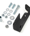 Track Bar Relocation Bracket For Jeep Grand Cherokee ZJ 93 98 Off Road Upgrade To Boost Ground Clearance Steering Response And Durability For Real Trail Toughness And Moab Ready Terrain Domination, black steel bracket with bolts and washers