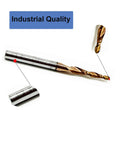 Five Piece Tapered Ball Nose End Mill Set For CNC Router Bits One Eighth Inch Shank Three Quarter Millimeter Radius Tips Detail