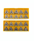 20 Pcs Purple Carbide Turning Inserts For Lathe Machining Steel And Stainless Steel Pro Grade Cutters TNMG331-MA TNMG TiAlSiN PVD Coated