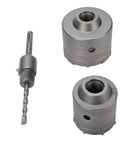 Get The Heavy Duty Hole Saw Kit With Rock Solid Tungsten Steel Built Tough To Blast Through Brick Cement And Concrete Like A Boss For Those Big 60mm and 80mm Jobs That Need Serious Grit And Precision Without Getting Clogged Up By Dust, 60mm and 80mm hole saw bits