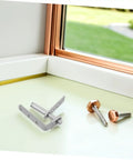Beefy Heavy Duty Stainless Steel Self Closing Pivot Hinge For Bidirectional Double Swing Doors And Louvers Ideal For Busy Bars Cafes Saloon Doors And Commercial Spaces installed with screws