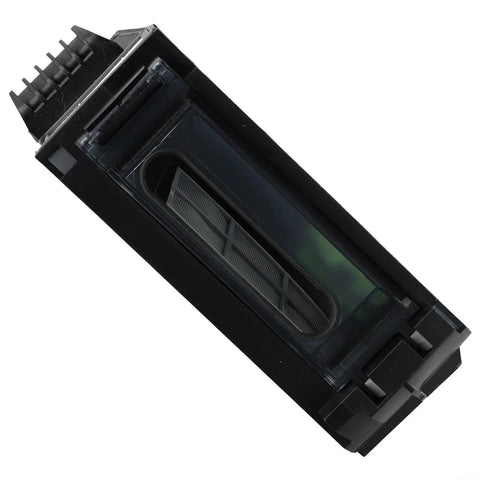 Heavy Duty Dirt Bin Compatible With Roomba I1 I3 I4 I5 I6 I7 Plus I8 Advanced Dust Collection System top view with clear filter.