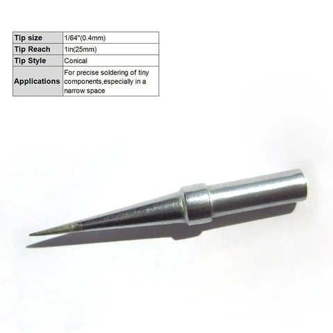 Conical soldering tip for Replacement Soldering Tips Pack For Weller Soldering Stations Including WES51 WESD51 WE1010NA WCC100