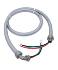 Pre Wired AC Whip Kit With Three Quarter Inch Flexible Liquid Tight Conduit Six Feet Long 8 AWG Copper Wire Three Conductor with connectors.