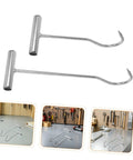 Heavy Duty T Handle Manhole Cover Hooks For Sewer And Septic Tanks Hella Tough Metal Lifters with sturdy steel construction.