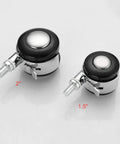Darn Smooth Dual Swivel Casters Replacement Trolley Wheels For Office Chairs And Sofas With No Sweat Moving Heavy Built Tough Twin Rollers Universal M10 Stem Two Inch Plastic Glide Non Marking Finish 2 inch and 1.5 inch size