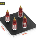 Pro Grade Magnetic Soldering Station with four red holders on 100mm square base.