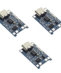 Hella Reliable Tp4056 Type C Usb Charging Module For 18650 Lithium Cells Smart Electric Circuit Board, 3 pack view.