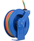 Retractable Welding Hose Reel With 1 Quarter Inch By 100 Foot Twin Oxygen And Acetylene Rubber Hoses 200 PSI Max Heavy Duty Industrial