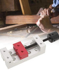 2 Inch Mini Drill Press Bench Vise Clamp With Aluminum Flat Jaw Opening 50mm Clamping Range for woodworking and metalworking