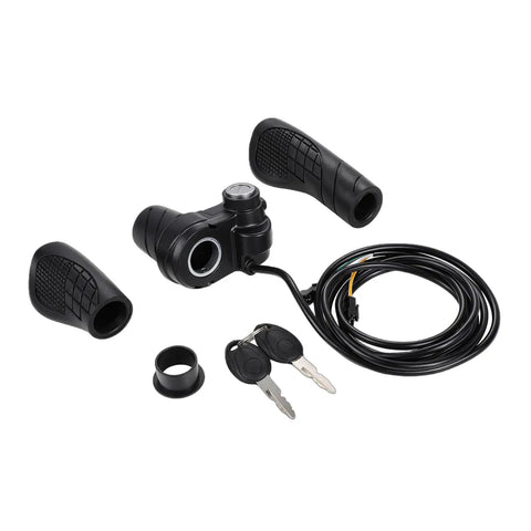 Full Twist Ebike Throttle With 2 Keys Easy Fit For Q20 Q20 Pro Lite Electric Bike Throttle Grips For Smooth Control And All Day Comfort For Everyday Commute And Weekend Adventures