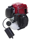 Ready To Mount Gas Powered Replacement Engine For Lawn Mowers And Small Machinery With Hassle Free Swap And Durable Black Housing showing front view with fuel box.