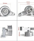 Upgrade Your K Series Honda Civic Integra With This Epic Aluminum Idler Pulley Kit EP3 Style Adjustable For K24 Swap Engine To Beat Overheating And Slash Noise Like A Boss, aluminum pulley kit, 79.5mm and 132mm
