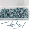 Assorted Machine Screws Kit 370 Pcs Fully Threaded Phillips Drive Eight By One Half Inch To Eight By Two Inch Zinc Coated