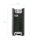 Front view of Beast Of A F15 Bike Multitool with Chain Tool and Hex Wrenches in black magnetic case, 84mm height, 40mm width