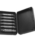 Hamwesh 6 Piece High Speed Steel Stripped Screw Extractor Kit For Rusty Broken Bolts Fasteners With Left Hand Drill Bits Quick Removal Tool Set For Any Surface No Slip Grip Efficient And Easy Job open case with six steel extractors