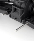 Close-up of RC truck with Must Have Complete Suspension Pin Set For 1/10 Traxxas Slash 4x4 RC Truck 12 Pack Replacement Pins visible
