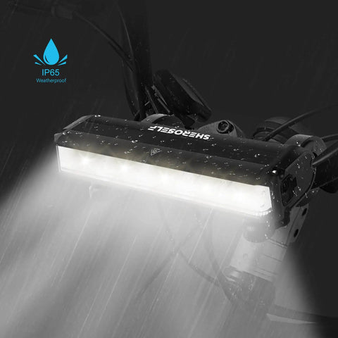 Ultra Bright 6 LED Bike Light With Five Modes IPX5 Waterproof Type C Rechargeable Front Headlight For Night Riding On Mountain Roads And City Commutes Perfect For Adults And Kids