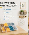 All-In-One Drywall Anchors And Screws Kit 270-Piece Mega Pack With Plastic Wall Anchors And Zinc Alloy Screws Galvanized For Long-Lasting Strength Easy Install For Home Improvement And DIY Projects on shelf