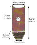 Heavy Duty Table Leaf Leveler Locks With 12 Carbon Steel Screws And Grip Tight Dowel Pin Latches dimensions and design details.