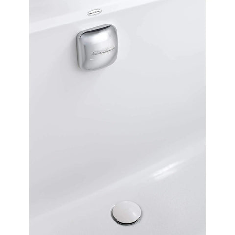 Deep Soak Bath Drain With Overflow, 2 in Deeper Water Level, White, for Universal Fit, shown installed in bathtub