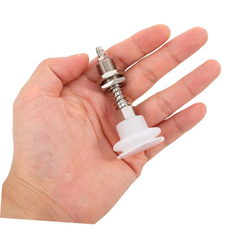 8 Pcs Heavy Duty Pneumatic Suction Cup Vacuum Gripper Set For Industrial Manipulator Arms Adjustable Modular Robot Automation Factory Machinery Accessory Gadget held in hand.