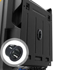 50 Pack Black Snap Bushing for Half Inch Knockouts, Snap in Plastic Cable Grommets in use on electrical panel