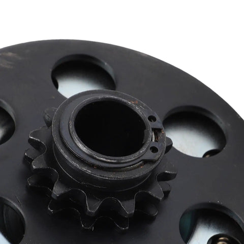 Close-up of Beefy Go Kart Clutch 12 Tooth 3/4 Inch Bore Steel Replacement For 2-6.5 HP Engines Fits Predator 212 GX160 GX200 And 35